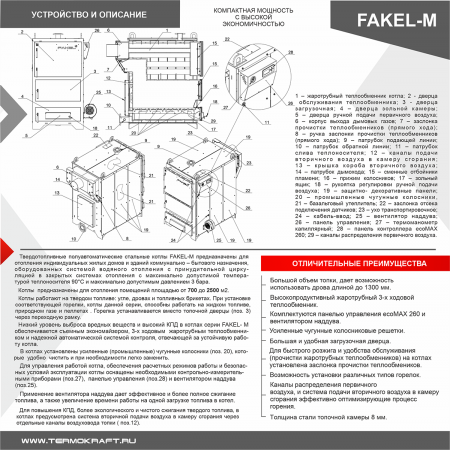 Котел промышленный жаротрубный FAKEL-М 250